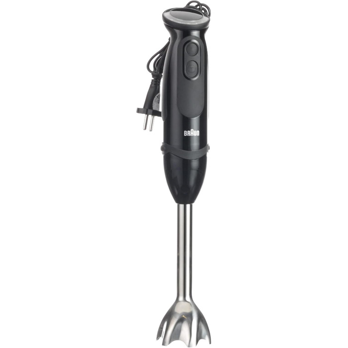 Блендер Braun MultiQuick 5 Vario MQ 5277BK, 1000 Вт, нержавіюча сталь, 4 насадки, чорний