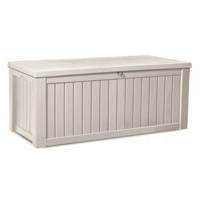 Садова скриня Keter Rockwood Storage Box 570 л, кремова