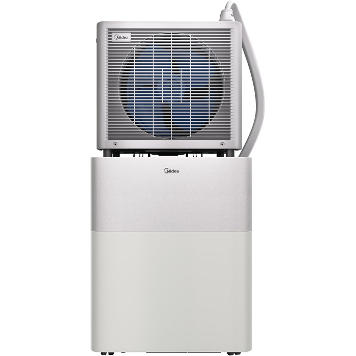 Мобільний кондиціонер Midea PortaSplit-E 12000 BTU (3.5 кВт) персикового кольору: охолодження A++/опалення A+, до 42 м² / 105 м³, надтихий (39 дБ)