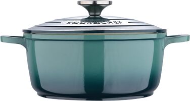 Каструля BERGNER Excalibur 24 см з кришкою, алюмінієва, для індукційних плит і духовки, зелена