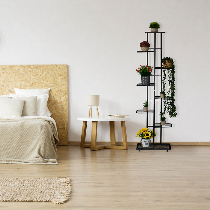 Металевий стелаж для квітів Relaxdays на 8 полиць