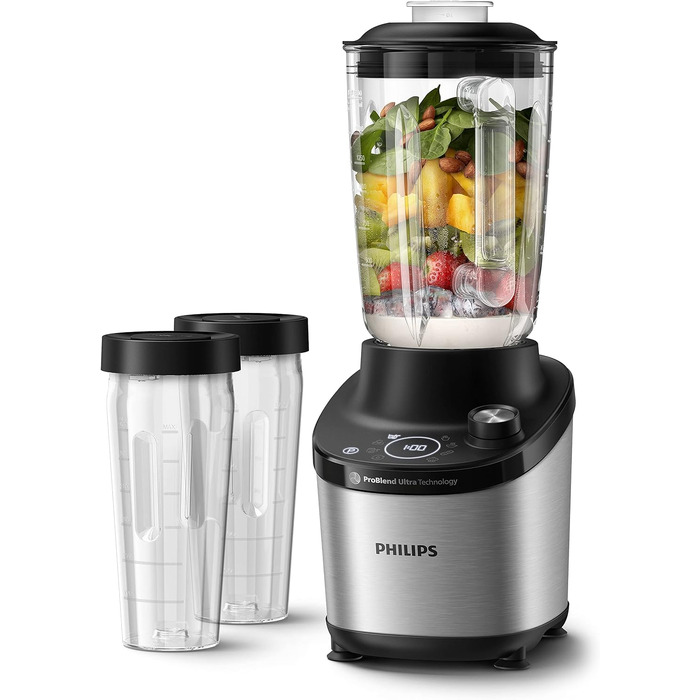 Блендер Philips Series 7000 ProBlend Ultra 1500 Вт, 2 л, для смузі та супів, керований додатком HomeID, HR3760/10