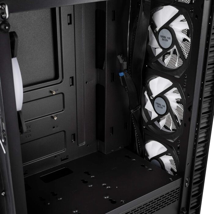 Корпус для ПК KOLINK Observatory Lite Mesh ATX з RGB підсвіткою, геймерський Midi Tower з загартованим склом і вентиляторами