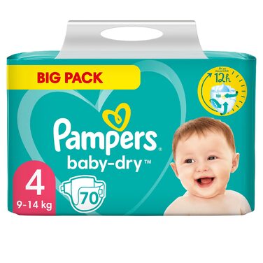Підгузки Pampers, розмір 4, упаковка 70 шт, нові