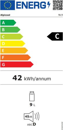 Холодильник Alpicool 9L: міні-холодильник 12V/230V для авто, кемпінгу, риболовлі, подорожей, човнів. Діапазон температур -20°C - 20°C