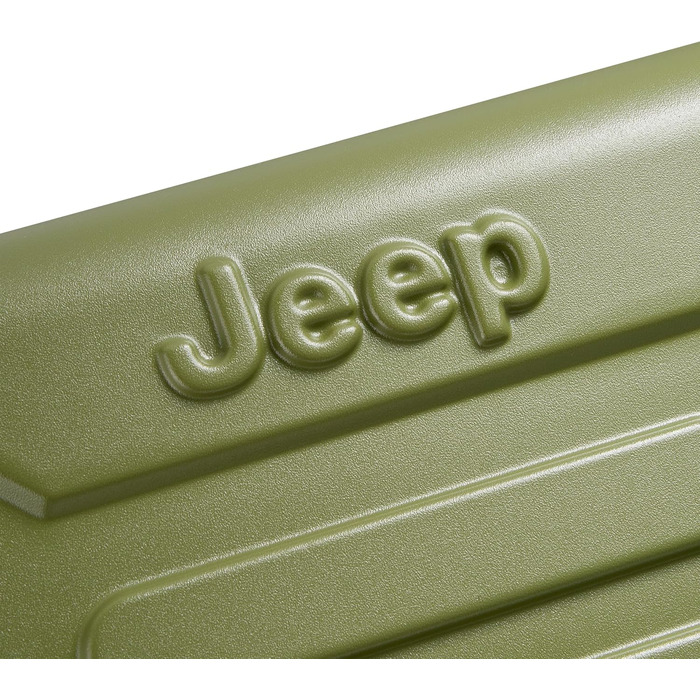 Валіза Jeep JH004C велика (28 дюймів), розширена, пластикова з колесами-спінерами, колір Avocado