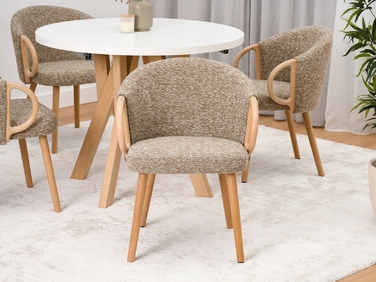 Стілець Mebel-Partner, тканина, бежевий, 1 шт.