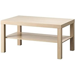 Журнальний стіл IKEA Lack 90x55 см, білий з ефектом дуба