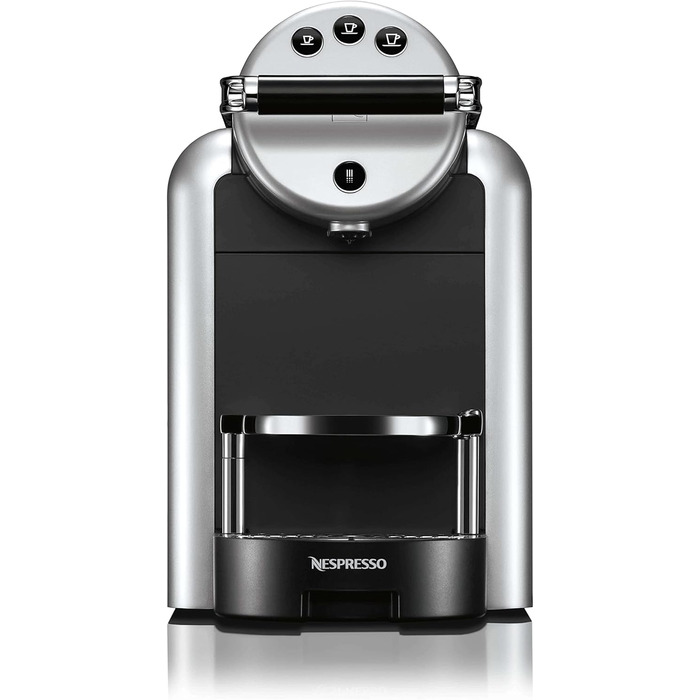 Кавомашина Nespresso Zenius для офісу з 50 капсулами, професійна, срібляста