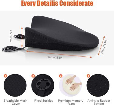Подушка-клинок Ainiv для авто з піною Memory Foam: ергономічна підтримка спини для водія, комфорт у подорожах