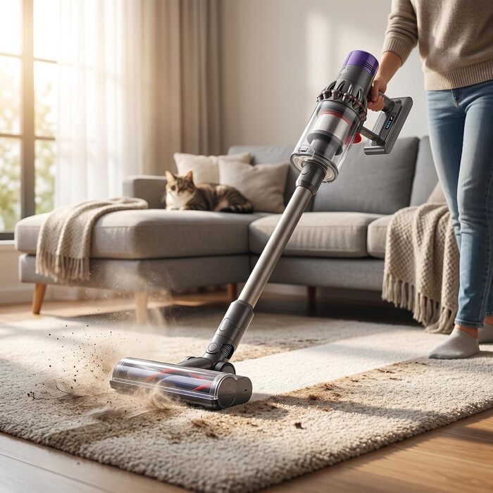 Акумулятор Morpilot V8 8000mAh для пилососів Dyson V10 Absolute Animal Motorhead Exclusive Fluffy, замінна батарея з 3 фільтрами