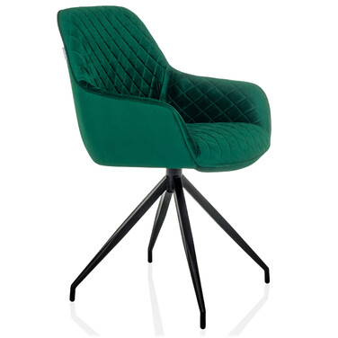 Стілець обідній ELVERUM Velvet Green hjh LIVING