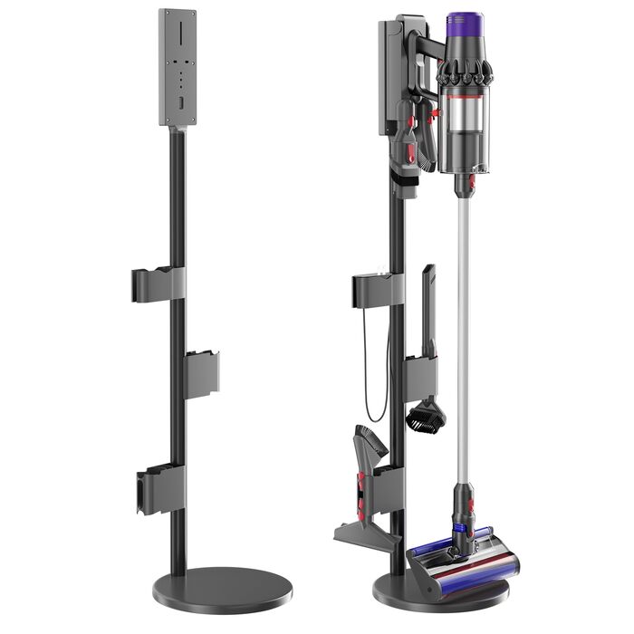 Підставка для пилососа Nukisa, сумісна з Dyson V15, V12, V11, V10, V8, V7 — металевий стійкий тримач для бездротового пилососа та аксесуарів