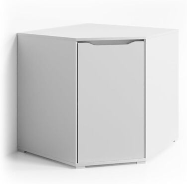 Кутова комод Vicco Ruben, білий, 78x77 см, сучасний дизайн