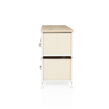 Комод FOLDAR 100x30x55см 5 відділень бежевий hjh LIVING