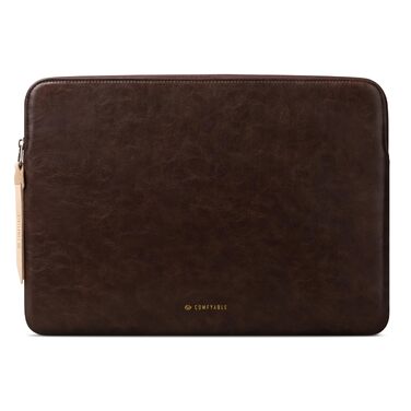 Захисний чохол-папка Comfyable Slim з PU-шкіри для MacBook Air та Pro 13/13.3/14 дюймів (M1, M2, M3, M4, M5, 2021-2026), колір Briarwood