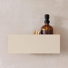 Полиця для душу Metallbude SHEA Cashew, без свердління, метал, порошкове покриття, стійка до подряпин, ударів та пошкоджень, 30x11x8,5 см