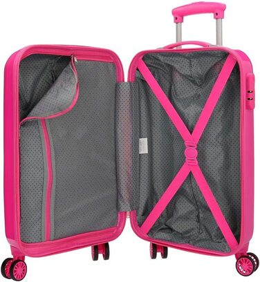 Дитяча валіза Disney Minnie Mouse, рожева, 34x55x20 см, ABS, кодовий замок, 34 л, 2,6 кг, 4 подвійні колеса, ручна поклажа