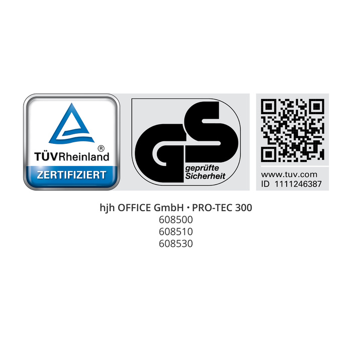 Офісне крісло / поворотне крісло PRO-TEC 300 тканина темно-синій hjh OFFICE