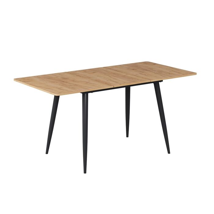 Розкладний стіл Vicco Esstisch Beaver, 80x70 см, золото-дубовий/чорний, 120-160x75x80 см
