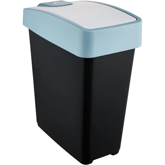 Сміттєвий бак keeeper Premium з фліп-кришкою Soft Touch 25 л, синій Nordic Blue