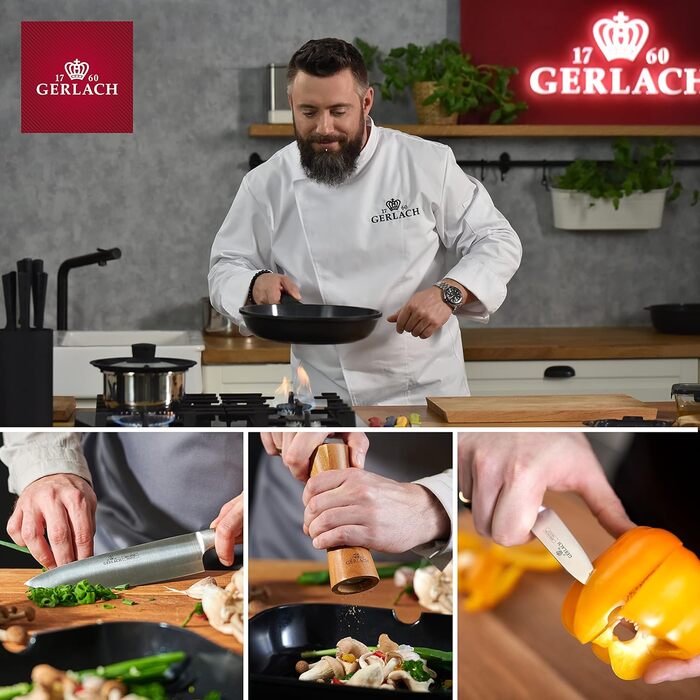 Млинцева пательня Gerlach Harmony Classic 26 см з антипригарним покриттям, для індукції, газу, електро та керамічних плит