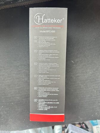Професійна машинка для стрижки Hatteker, набір для догляду, тример для бороди, Т-подібний лезо, водонепроникний IPX7, сірий, для чоловіків