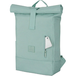 Рюкзак Johnny Urban Robin Medium м'ятний, роллтоп, 15 л, водовідштовхувальний, для ноутбука, унісекс, для міста, велопрогулянок, навчання та бізнесу, екологічний