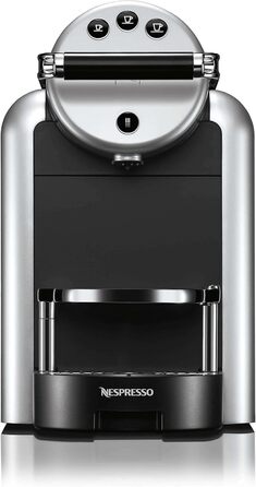 Кавомашина Nespresso Zenius для офісу з 50 капсулами, професійна, срібляста