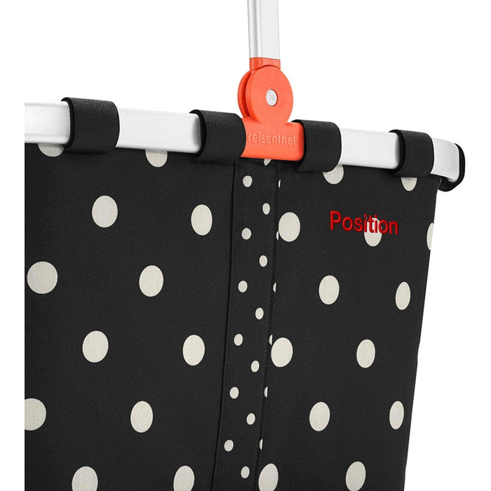 Сумка-кошик для покупок reisenthel carrybag Mixed Dots, містка, водовідштовхувальна, з внутрішньою кишенею, міцна та елегантна