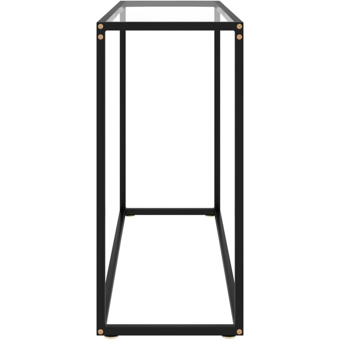 Консольний стіл vidaXL із загартованого скла, прозорий, 100x35x75 см, для коридору, вітальні чи спальні