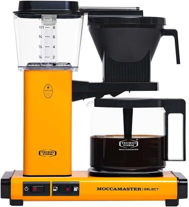 Кавоварка Moccamaster KBG Select, фільтраційна, 1.25 л, жовта Yellow Pepper