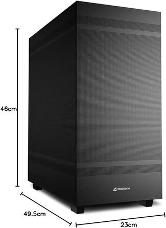 Корпус для ПК Sharkoon Rebel C50 ATX, чорний