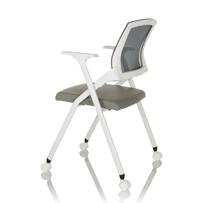 Крісло для відвідувачів / розкладне крісло PRIORITY II W Mesh / PU grey hjh OFFICE