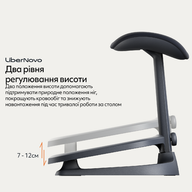 Ергономічна підставка для ніг LiberNovo StepSync Footrest Graphite for Omni Gen