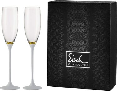 Келихи для шампанського EISCH Exklusiv Gold/білий, 2 шт, подарункова упаковка