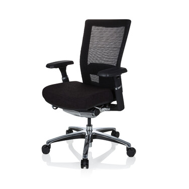 Крісло офісне NOVA PRO ALU тканина чорна hjh OFFICE