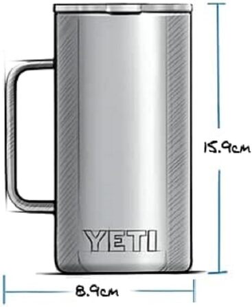 Термокружка YETI Rambler, нержавіюча сталь, 710 мл, синя