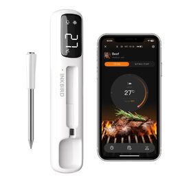Inkbird INT-11I-B: Бездротовий термометр для м'яса з Bluetooth, LCD-дисплеєм, IP67, для приготування на грилі, в духовці, Smoker, Airfryer