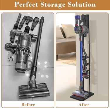 Підставка для пилососа OUTBROS, сумісна з Dyson Gen5, V15s, V15, V12 Slim, V11, V10, V8, V7, V6, тримач аксесуарів, органайзер, чорна
