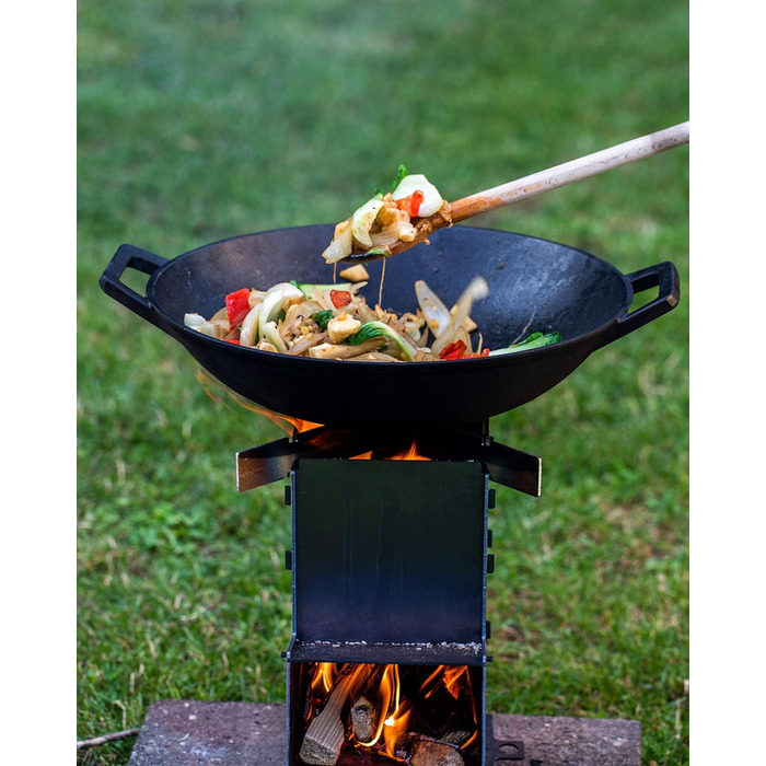 Чавунна сковорода вок 35,5 см BBQ-Toro
