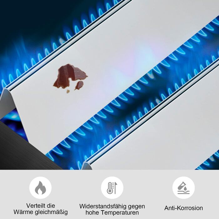 Ароматизуючі пластини Flavorizer Bars з нержавіючої сталі для гриля Weber Spirit I & II 300 серії, 38,9 см, модель 7636 – змінні захисні пластини для грилів E310, E320, E330, S310, S320, S330