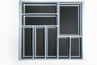 Лоток для столових приборів Generic Lana Solution для шухляди 60 см, 462x512 мм, сріблястий