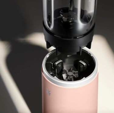Блендер портативний WMF Mix & Go Touch Smoothie Maker 500 Вт, пляшка для смузі, нержавіюча сталь, рожевий (Pearl Blush)