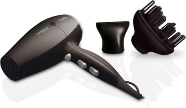 Фен для волосся Gama Italy Professional GH0301, чорний, професійний