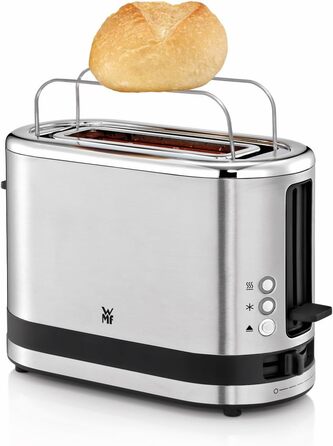 Тостер WMF Küchenminis 1-Слайсовий з довгими слотами XXL, нержавіюча сталь, 7 рівнів підсмажування, захист від перегріву, 600 Вт