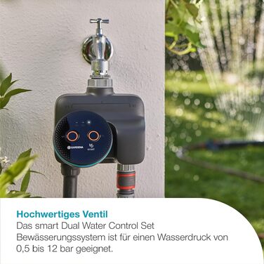 Gardena smart Water Control 19033-20: Система автоматичного поливу для саду з управлінням через смартфон, датчиком вологості та захистом від заморозків