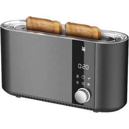 Тостер WMF Master Langschlitz, 2 слоти, нержавіюча сталь, автоматичне центрування хліба, LED-підсвітка, 980 Вт