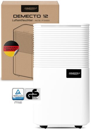 Comedes Luftentfeuchter 12л/24год - Повітряний осушувач для дому та офісу до 25м² (Demecto 12)