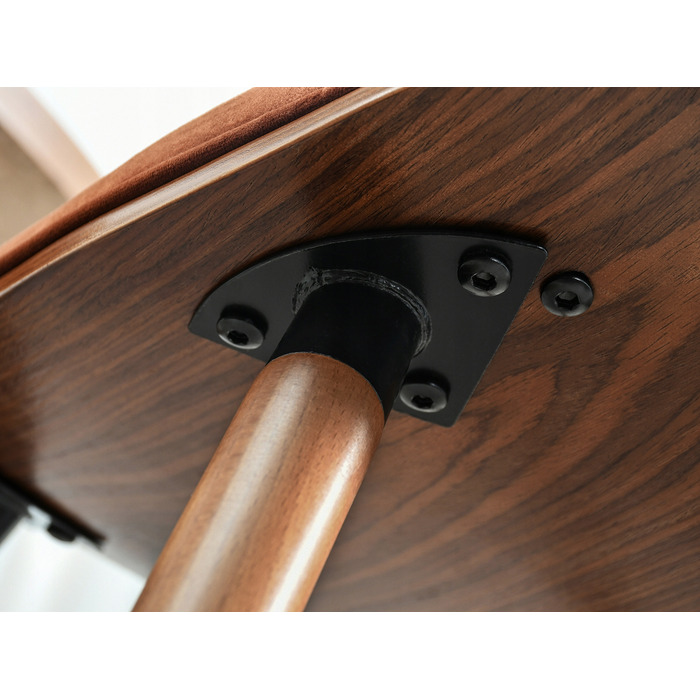 Стілець Mebel-Partner, коричневий велюр, 1 шт.